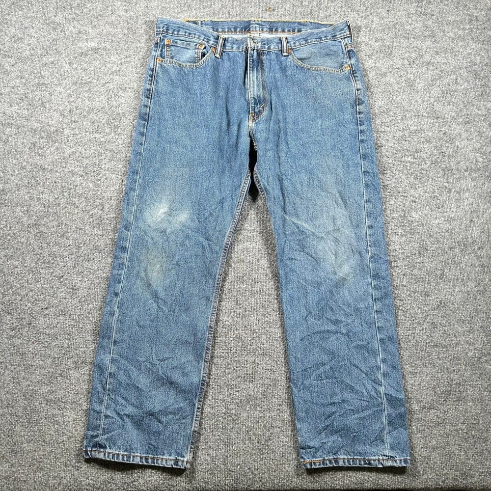 Levi's Jeans Mens Size 38x30 Blue 501 Straight Leg Button Fly Denim Classic Fit